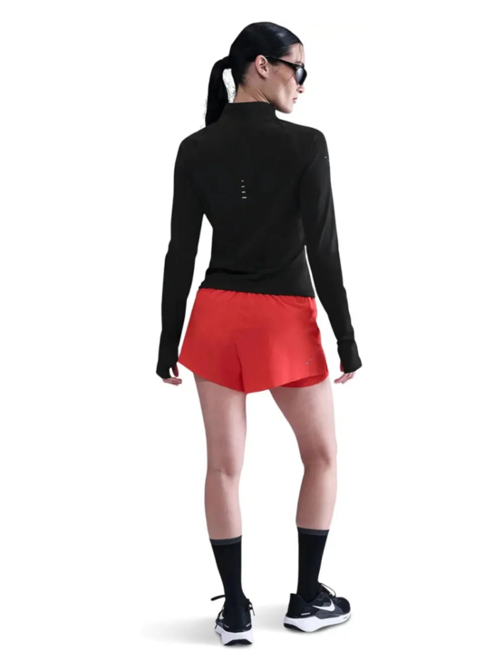 Nike Swift Dri-FIT Full Zip Running Top Women L Black IB1998-010 NWT